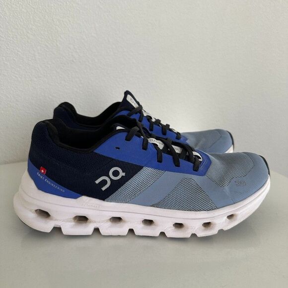 ON Running Cloud Cloudrunner Chambray Blue Midnight Running Shoes Women's Size 8 - Picture 5 of 12